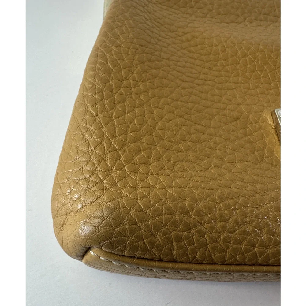 Dooney & Bourke Pebble Grain Leather Coin Purse Clutch Credit Card Slots Toffee - Picture 11 of 16